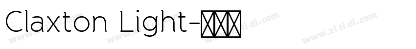 Claxton Light字体转换
